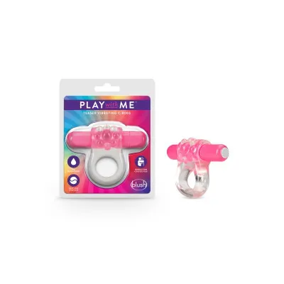 Blush Play with Me Teaser Vibrating C Ring Pink