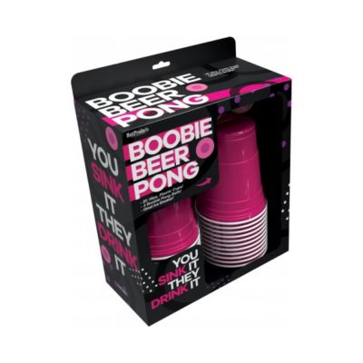 Boobie Beer Pong Boxed Set With Cups Boobie Balls