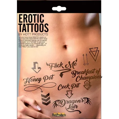 Erotic Tattoo s Assorted Pack