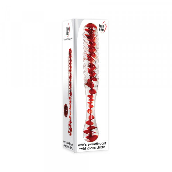 A&e Eve's Sweetheart Swirl Glass Dildo