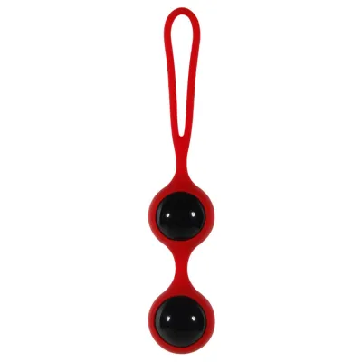 Adam and Eve Scarlet Couture Glass Duo Ball Kegel Exerciser