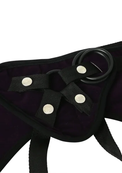 Curvy Collection Plush Purple Strap-On Harness by Sportsheets