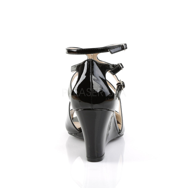 3 inches Strappy Wedge Sandal W/ Cutout Detail