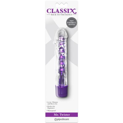 Mr Twister 6 Metallic Vibrator Purple