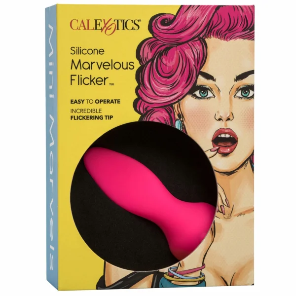 Mini Marvels Silicone Marvelous Flicker Vibrator by CalExotics