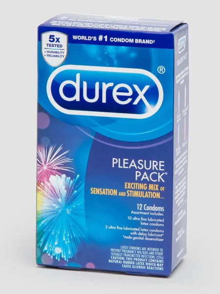 Durex Pleasure Pack Assorted Condoms (12 Count)