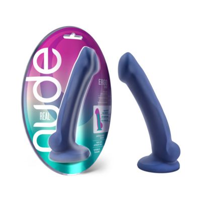 Real Nude Helio Silicone Dildo Indigo Blue