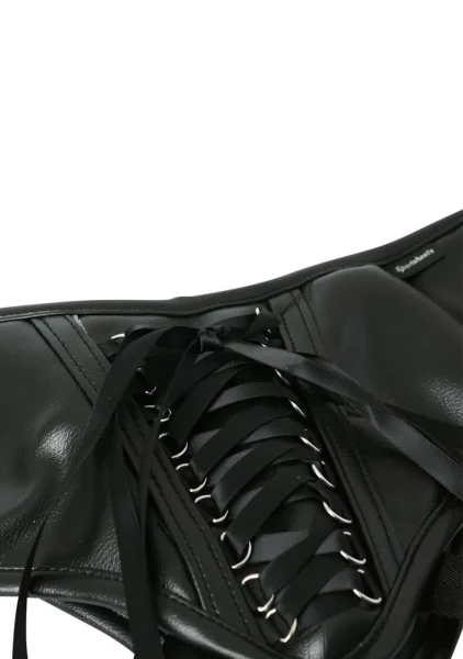 Pleather Corsette Strap On - Plus Size