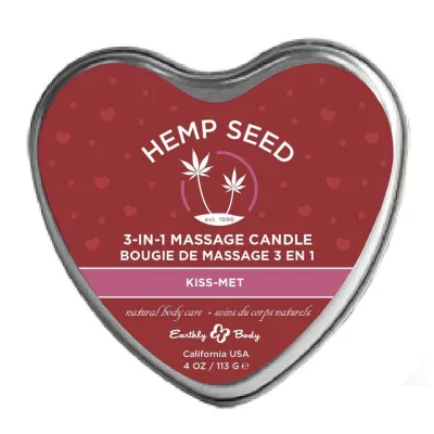 Heart Candle 3 in 1 Kiss Met 4 7 Oz