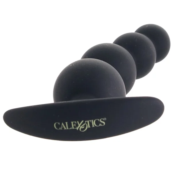 Boundless Beaded Plug Silicone Butt Plug By CalExotics - Black — image 10 of 15