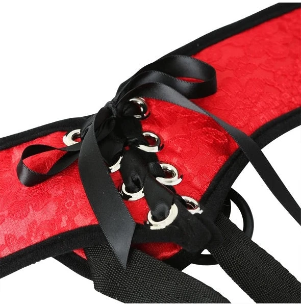 Sportsheets Red Lace Corsette Harness