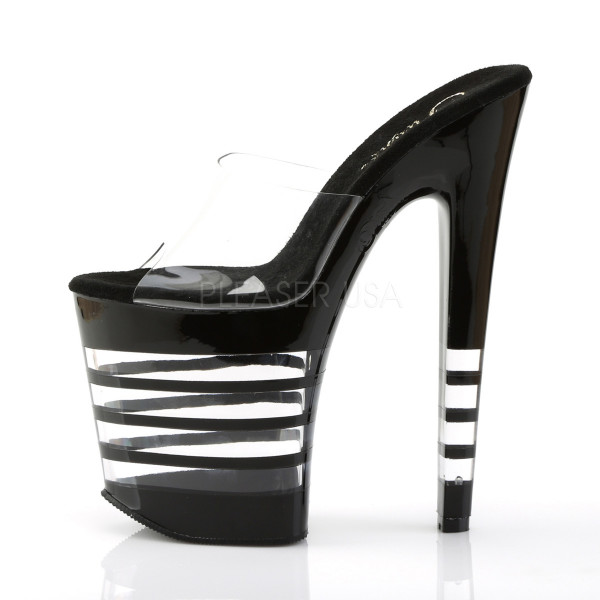 XTREME-801LN - 8" Stiletto Heel Lined Platform Slide — image 3 of 4