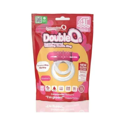 Cock Rings Screaming O 4t Doubleo 6 Vibrating Double Cockring Strawberry