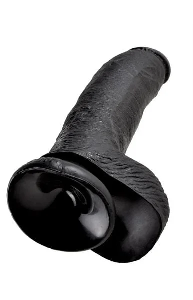 King Cock 9-Inch Cock With Balls - Black