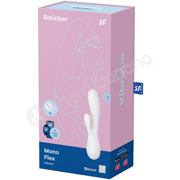 Satisfyer Mono Flex White App Controlled Rabbit Vibrator