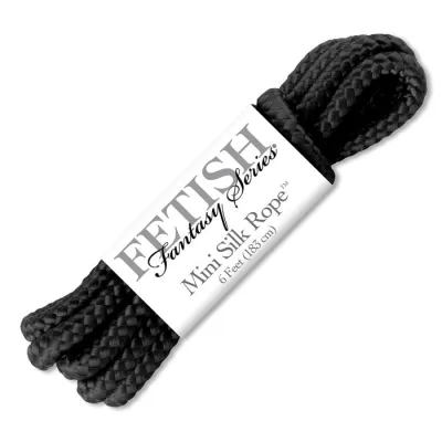 Pipedream Products Fetish Fantasy Mini Silk Rope Black