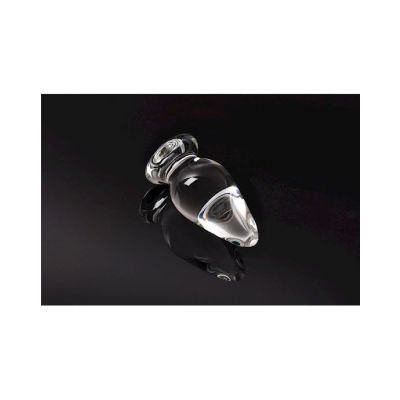 Anal Warm Up Glass Buttplug Clear