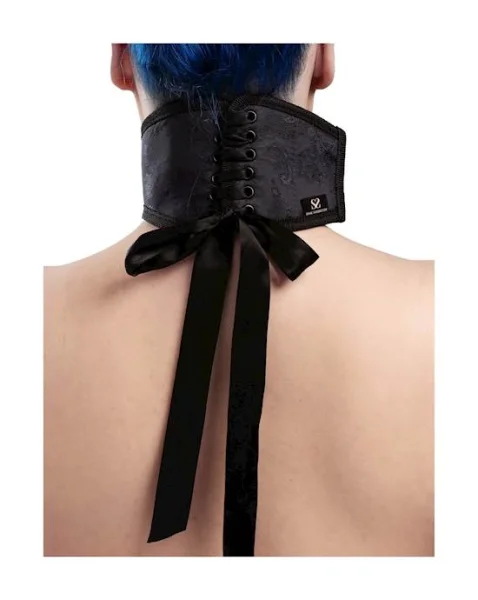 Bound Luxury Posture Collar Bondage Set - Blue