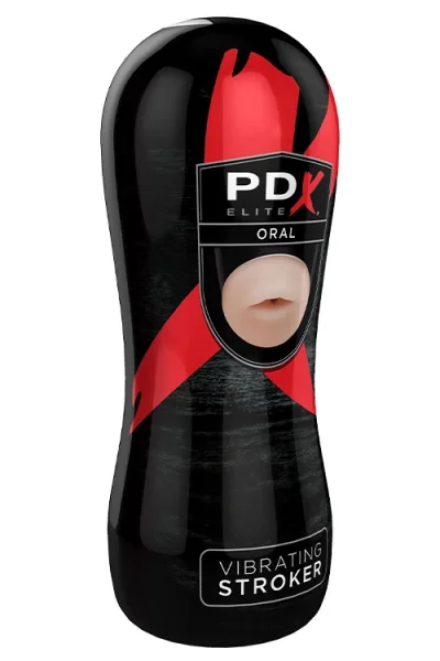 Pipedream 6.5" Vibrating Realistic Mouth Masturbator