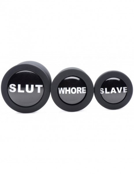 Dirty Words Anal Plug Set