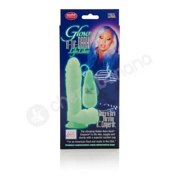 Glow-in-the-dark Life-likes Vibrating 8'' Emperor Dildo