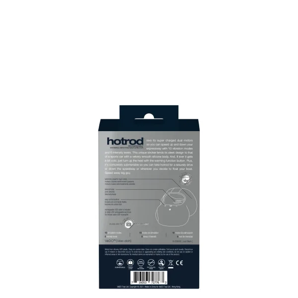 Hotrod Warming Vibrating Masturbator - Black