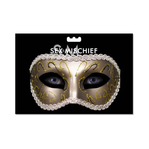Sex and Mischief masquerade mask