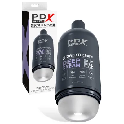 PDX Deep Cream 8 1 Discreet Shower Bottle Stroker