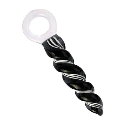 Lucent Twister Glass Butt Plug