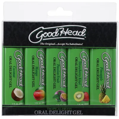 Goodhead Oral Delight Gel Tropical Fruits 5 Pack 1 Fl Oz