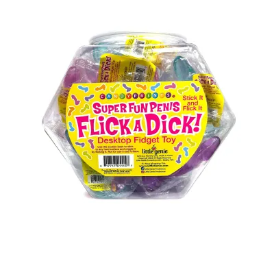 Flick a Dick Desktop Fidget Toy Display of 24