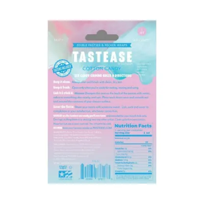 Tastease By Pastease Cotton Candy Edible Pasties Pecker Wraps