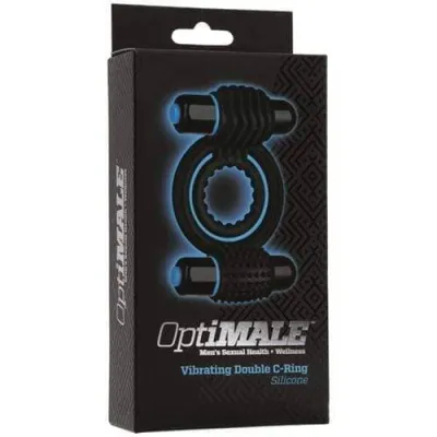 Optimale Vibrating Double C Ring Black
