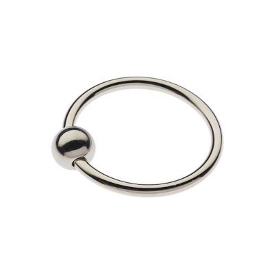 Kink Range Balled Penis Head Ring 30mm Silver 30mm