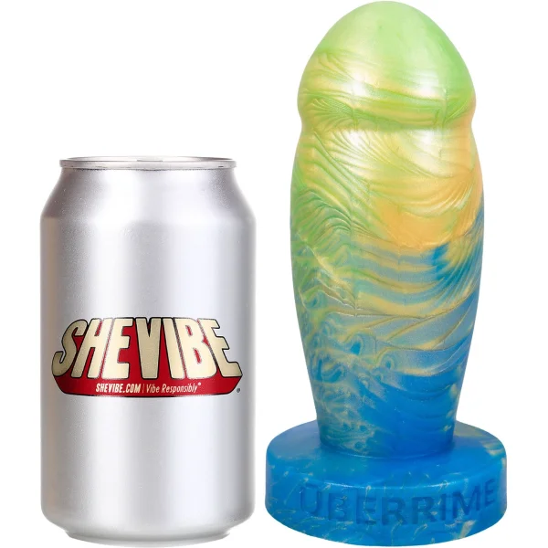 The Amplus Thick 7" Silicone Abstract Dildo By Uberrime - Macaw