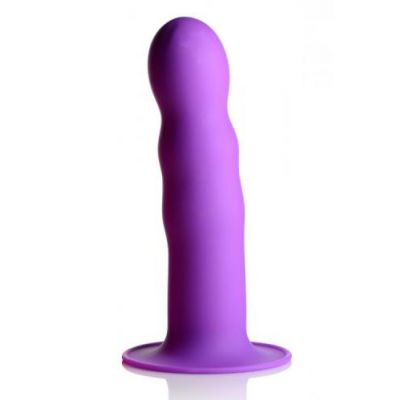 Squeeze It Wavy Dildo Purple