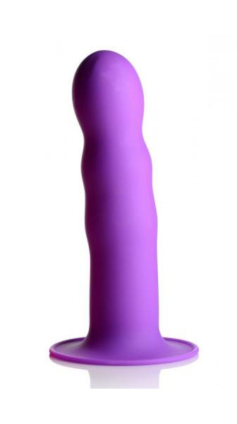 Squeeze-It Wavy Dildo - Purple