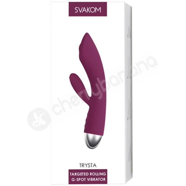 Svakom Trysta Purple Rolling Tip G-Spot & Clit Rabbit Vibrator
