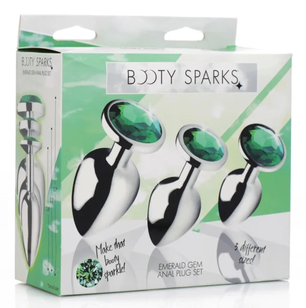 Emerald Gem Anal Plug Set by Booty Sparks — image 6 of 24
