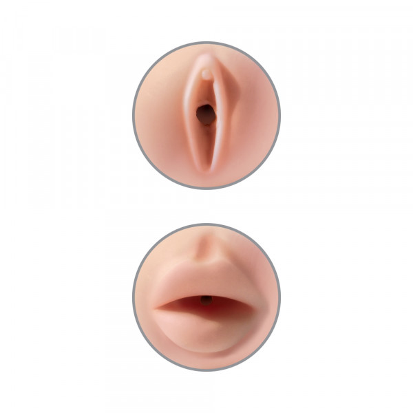 Tight Grip Pussy/Mouth Masturbator Beige — image 5 of 12