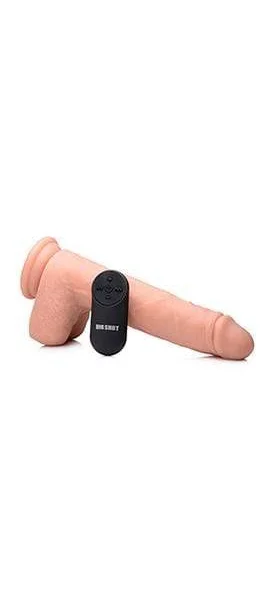 Big Shot 9 Inch Silicone Thrusting Dildo With - Balls and Remote