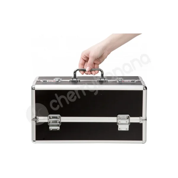 Lockable Large Sex Toy Chest Box Black