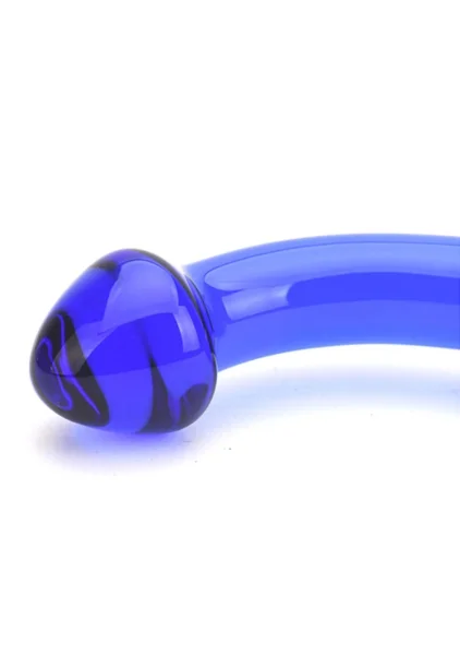 Spectrum Ribbed G-Spot Glass Dildo — image 20 of 25