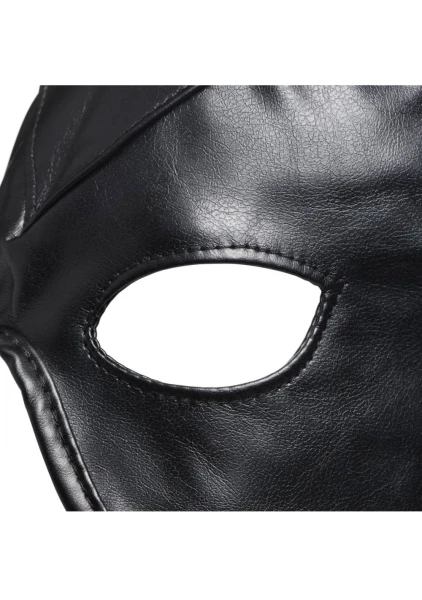 Master Series Dungeon Demon Bondage Hood with Horns