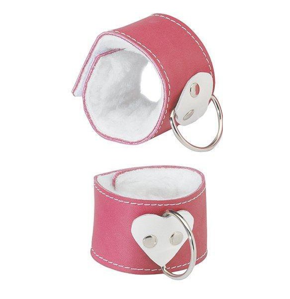 Pink heart wrist restraints