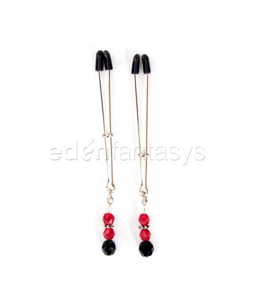 Beaded nipple clamps