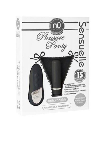 NU Sensuelle Rechargeable Pleasure Lace-Up Panty Vibrator