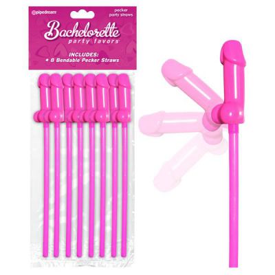 Bachelorette Party Favors Bendable Pecker Straws