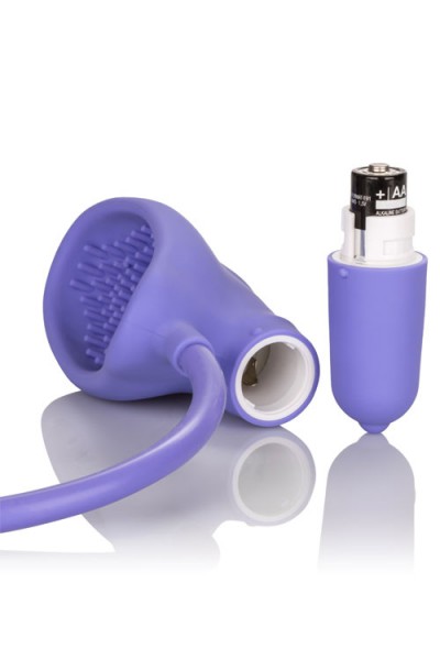 California Exotic Vibrating Lilac Silicone Clitoral Pump