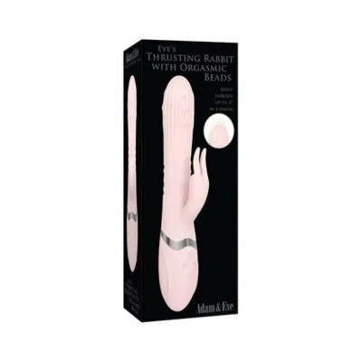 A e Eve s Thrusting Rabbit With Orgasmic Beads Pink